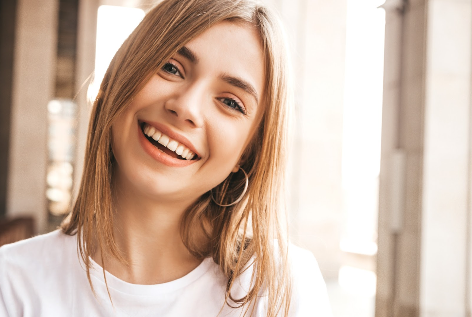 A beautiful smiling girl with charismatic smile