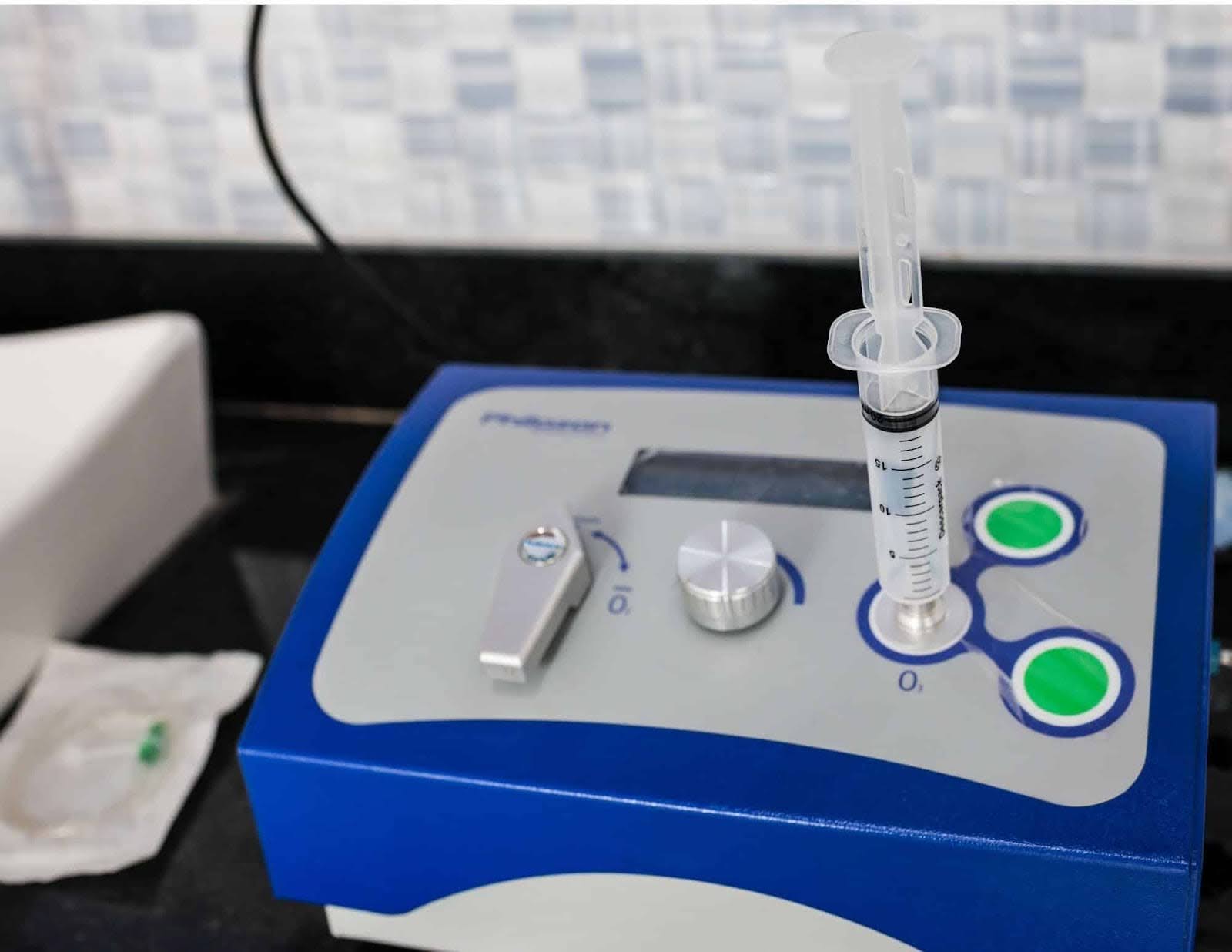  An ozone gas generator at the dentist's office.